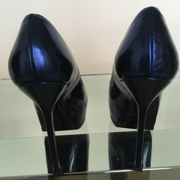 YSL Metallic Marine Blue 140 Pumps BNIB! 37.5 - Picture 3 of 9